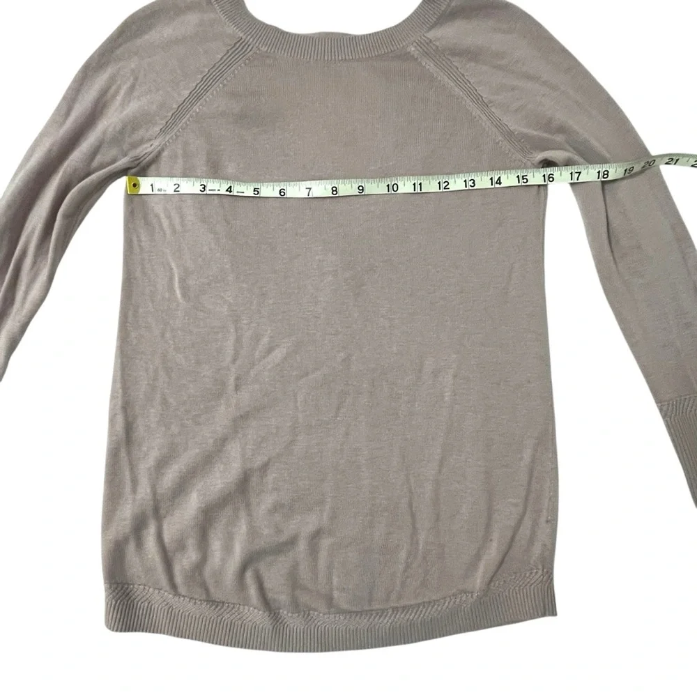 Lululemon Unity Drop Back Sweater Smoky Blush Pink Size 6 Longline Lightweight - Picture 5 of 10